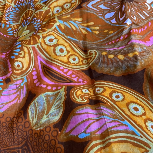 Vintage Thompson of California retro seventies floral print, 44" wide, 2 yards - Picture 5 of 6